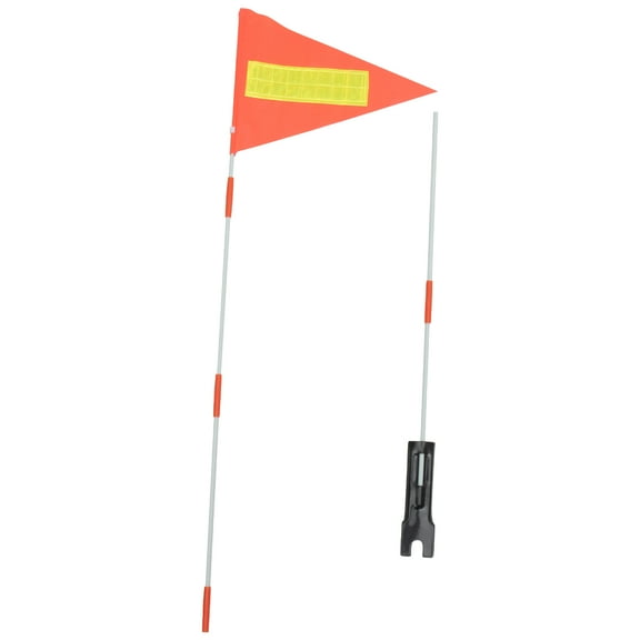 Hytrove Bike Safety Flag Set - 1 Rectangular High Visibility Flag for , Multi-Color, and Lightweight