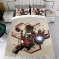 thumbnail image 4 of Iron Man Themed Bed Sheet Set Three Piece Set 53x79 Inches Comfortable And Skin Friendly Unique Design Creating A Star Studded Night, 4 of 6