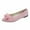 Pink, variant on Miluxas Bowknot Ballet Flats Womens Pointy Toe Flat Shoes Suede Dress Shoes Wear to Work Slip On Moccasins