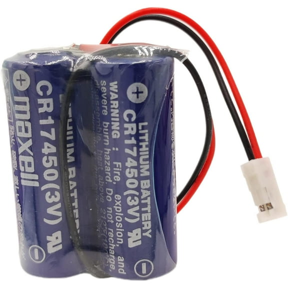 New 2600mAh 2CR17450-2WK27 / D80UB016170 3V Replacement PLC Industrial Control Battery Pack for Mazak 2CR17450 3V Battery