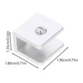 thumbnail image 3 of Miangastore 10pcs Floating Glass Shelf Bracket Connectors Furniture Shelf Holders, 3 of 8