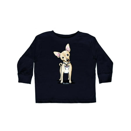 

Inktastic Curious Chihuahua Gift Toddler Boy or Toddler Girl Long Sleeve T-Shirt