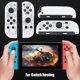 thumbnail image 5 of [Mango Blanco Azabache] Interruptor Izquierdo Y Derecho Joycon Pequeño NS Modelo Privado Juego RGB Inalámbrico Con (K), 5 of 9