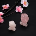 thumbnail image 2 of Estatua Natural Cuarzo Rosa Tallado Decoración en Forma de búho Cristal Rosado Piedra curativa Piedra Preciosa Decoración (2 Pulgadas) Unbranded GY01945-02, 2 of 8
