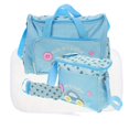 thumbnail image 2 of 4-in-1 Multi-function Car Pattern Large Capacity Baby Diaper Nappy Changing Pad Travel Mummy Bag Tote Handbag Set (Sky-blue), 2 of 4