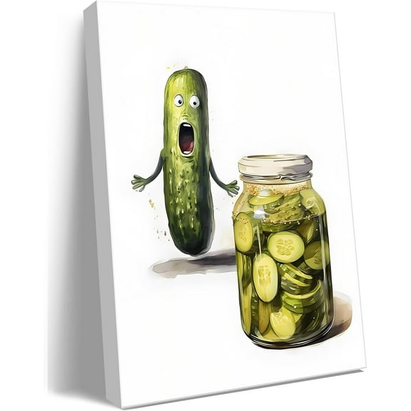 Aaheei Kitchen Wall Decor funny Canvas Wall Art Vintage Painting Picture for Modern Home Dining Room Contemporary Artwork Decoration Kitchen Canvas Wall Art for Dining Room Decorative