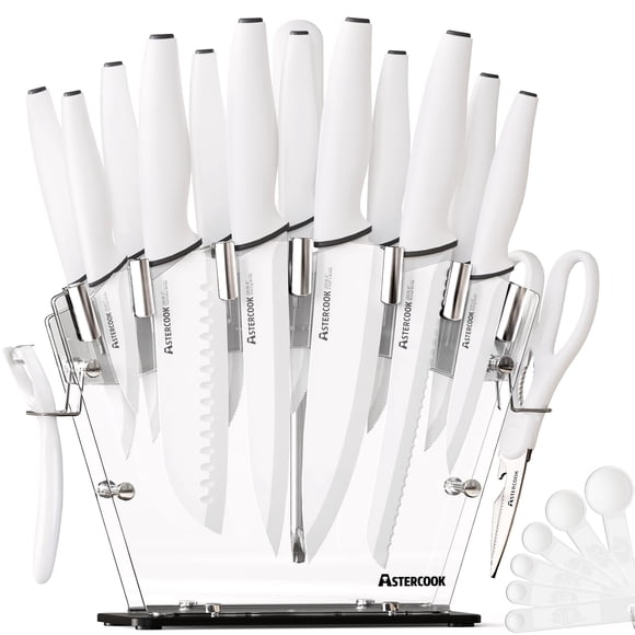 Juego de cuchillos Astercook 22 piezas con bloque y afilador