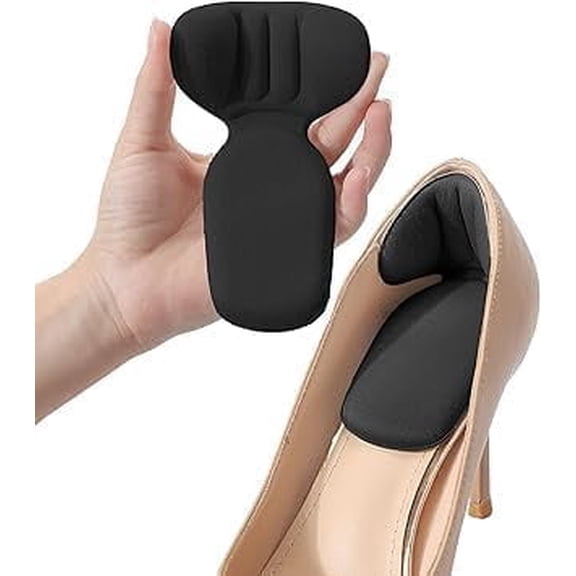 Shoe Bite Protector & Gel Insoles | Foot Care Cushion Pads for Men & Women | Self-Adhesive Heel Grips, Shoe Tape, Arch & Heel Support | Prevent Blisters, Cuts | Comfort & Pain Relief Insoles (Skin, L