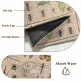 thumbnail image 2 of Animal Biographies Bathroom Rug Washable 2x3 Entryway Rug Non Slip Retro Country Dragonfly Butterflies Brown Front Door Mat Low Pile Indoor Doormat Throw Floor Carpet for Kitchen Bedroom Entrance, 2 of 8