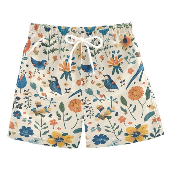 FORMRS Boys Swim Trunks Quick Dry Mesh Liner Boardshorts Sizes XS-XL, Cute Animals