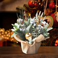 thumbnail image 1 of Oliegs Fir Miniature Desktop Ornament Festive Holiday Tabletop For Home And, 1 of 6