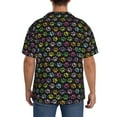thumbnail image 3 of Kdxio Men's Hawaiian Shirt for Men Short Sleeve Shirt Colorful Paw Summer Casual Holiday Beach Button Down T-Shirts, 3 of 5
