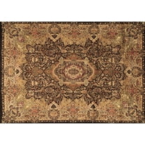 Ahgly Company Indoor Rectangle Persian Brown Traditional Area Rugs, 5' x 7'