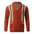 thumbnail image 5 of Mens Sweater Autumn And Winter Thick Jacquard Long Button Knit Warm Cardigan Jacket, 5 of 5