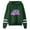 Green, variant on Split Fiction Hoodie without pocket women's men's fashion trend long sleeved hooded sweatshirt