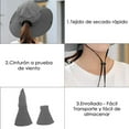 thumbnail image 5 of Women Wide Bucket Sun Hat UPF 50+ Outdoor Fishing Hiking Garden Protection Hat, 5 of 7