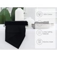 thumbnail image 3 of PurpleEssences 12 Hemstitch Cotton Dinner Napkins - Soft, Durable, Washable | 18x18 - Black, 3 of 3