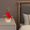 thumbnail image 4 of Handmade Home Decoration Yarn Weaving Simulated Flower Desktop Bonsai, 4 of 6