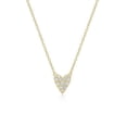 thumbnail image 1 of Diamondlite Cubic Zirconia Elongated Heart Necklace - Gold, 1 of 1