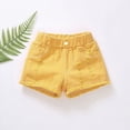 thumbnail image 2 of UAYOTSE Girls Summer Shorts Pants for Toddler Kids 2T 3T 4T 5T Summer Casual Pull on Cotton Shorts Baby Elastic Waist Short,Sizes 5-6 Years, 2 of 4
