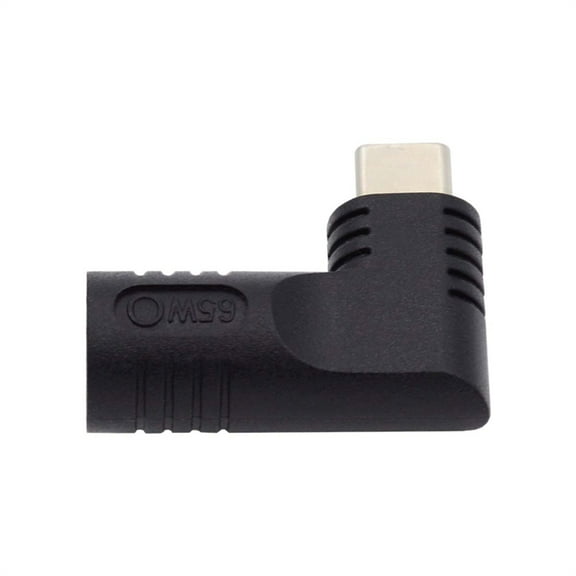 FVH DC Jack 2.5x0.7mm Input to USB-C Type-C Angled 90 Degree Power Plug Charge Adapter for Laptop Phone