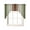 Green, variant on Burnt Orange Brown Swag Curtains for Kitchen Farmhouse Vintage Wooden Valances for Windows Rod Pocket Small Window Treatment Short Topper for Cafe Bedroom Bathroom Living Room Decor 56x36 Inch