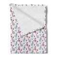 thumbnail image 2 of Llama Soft Flannel Fleece Throw Blanket, Animal with Orient Outfit and Head-Wear Fantasy World Hearts Stars, Cozy Plush for Indoor and Outdoor Use, 70" x 90", Multicolor, by Ambesonne, 2 of 5