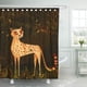 thumbnail image 1 of ABPHQTO Africa Wild Animal Leopard in Jungle Forest Camuflaje agresivo Carnívoro Dibujos animados Impermeable Baño Cortinas de ducha Set 165x180 cm, 1 of 2