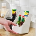 thumbnail image 4 of Organizador multiusos para cosméticos, maquillaje, artículos esenciales de baño y alimentos Caja de almacenamiento con diseño biselado, 4 of 8