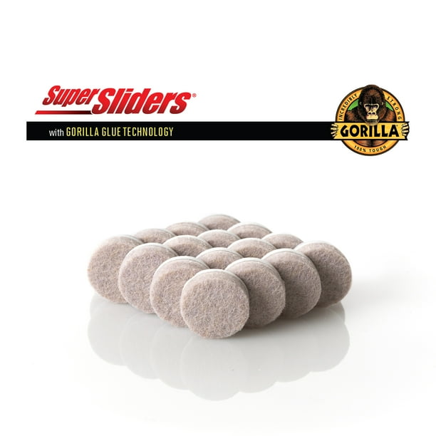 Super Sliders Super Sliders x Gorilla Glue 3/4" Round Felt Pads for