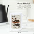 thumbnail image 5 of 15 fl oz Ceramic Mug, Facts About Moose, Dishwasher & Microwave Safe, 5 of 5