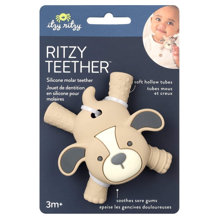 Itzy Ritzy Ritzy Teether Puppy, Textured Silicone photo 3