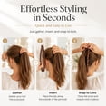 thumbnail image 5 of Banana Hair Clips, Casewin 3 Pack Vintage Clincher Combs Tool for Women,Vintage Large Bananas Hair Clip for Thick Fine Hair Banana Combs Barrettes, 5 of 6