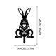 thumbnail image 3 of Xihbxyly Decoración Acrílica de Conejito de Pascua, Inserción Tridimensional para Patio, Diseño Moderno y Transparente, Decoración para Jardín Exterior, Ambiente Festivo Primaveral, Fácil Instalación, 3 of 5