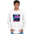 thumbnail image 5 of Vaporwave Aesthetic NASA Astronaut Long Sleeve TShirt Men Women Brisco Brands X, 5 of 6