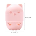 thumbnail image 2 of WEUVEB Small Pink Silicone Makeup Sponge Holder with Hole Design for Easy Drying and Storage, 2 of 8