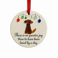 thumbnail image 2 of Christmas Cat Ornament, Holiday Tree Hanging Pendant Ceramic Round Decoration With Cat Quote For Pet Lovers Christmas Tree Decoration Home Décor Gift For Family Friends Celebration, 2 of 2