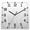 Gray, variant on Grey Geometric Wooden Wall Clock Silent Non Ticking, Modern White Stripe Abstract Distortion Art Square Wall Clocks Battery Operated, Decor Clock for Home Office, Living Room, Kitchen, 10 Inch