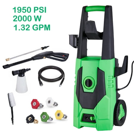 Ktaxon 1305 PSI (1950PSI MAX) Electric High Pressure Washer, 1.32 GPM 1800W Professional Power Cleaner Machine with 5 Quick-Connect Spray Tips & 1 Wash