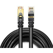SAISN Cat7 Ethernet Cable for Outdoor Use, Heavy-Duty/Waterproof/Buried-able/Dual-Shielded/High Speed (6 Feet)
