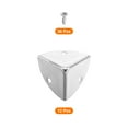 thumbnail image 3 of 12 Pcs Metal Edge Guard, 28mm Decorative Box Corner Cover, Furniture Corner Edges Protector with Mounting Screws, Silver, 3 of 6