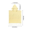 thumbnail image 3 of Elainilye Super Absorbent Quick Dry Towel, Soft Hooded Beach Poncho Cape, Lightweight Cover Up for Swimming Surfing Poolside, Kids Sun Protection, 3 of 6