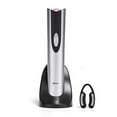 thumbnail image 1 of Oster Electric Wine Opener and Foil Cutter Kit with CorkScrew and Charging Base, Silver | Gifts for Wine Lovers, 1 of 4