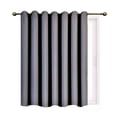 thumbnail image 3 of Room Darkening Blackout Curtains/Drapes K100 CHARCOAL Panel Thermal Insulated Divider Room, Sliding Door Patio Extra Wide 1 Panel 100" X 84", 3 of 3