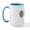 White/Blue Inside, variant on CafePress - New School Easter Eggs W Shadow White L Large Mug - 15 oz Ceramic Large White Novelty Mug