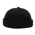 thumbnail image 2 of YAOBAMM Bonnet Femme Femme Homme Chapeau Rond Couleur Unie Réglable Sans Bord Respirant Décoratif Danseuse de Rue Crâne, 2 of 7