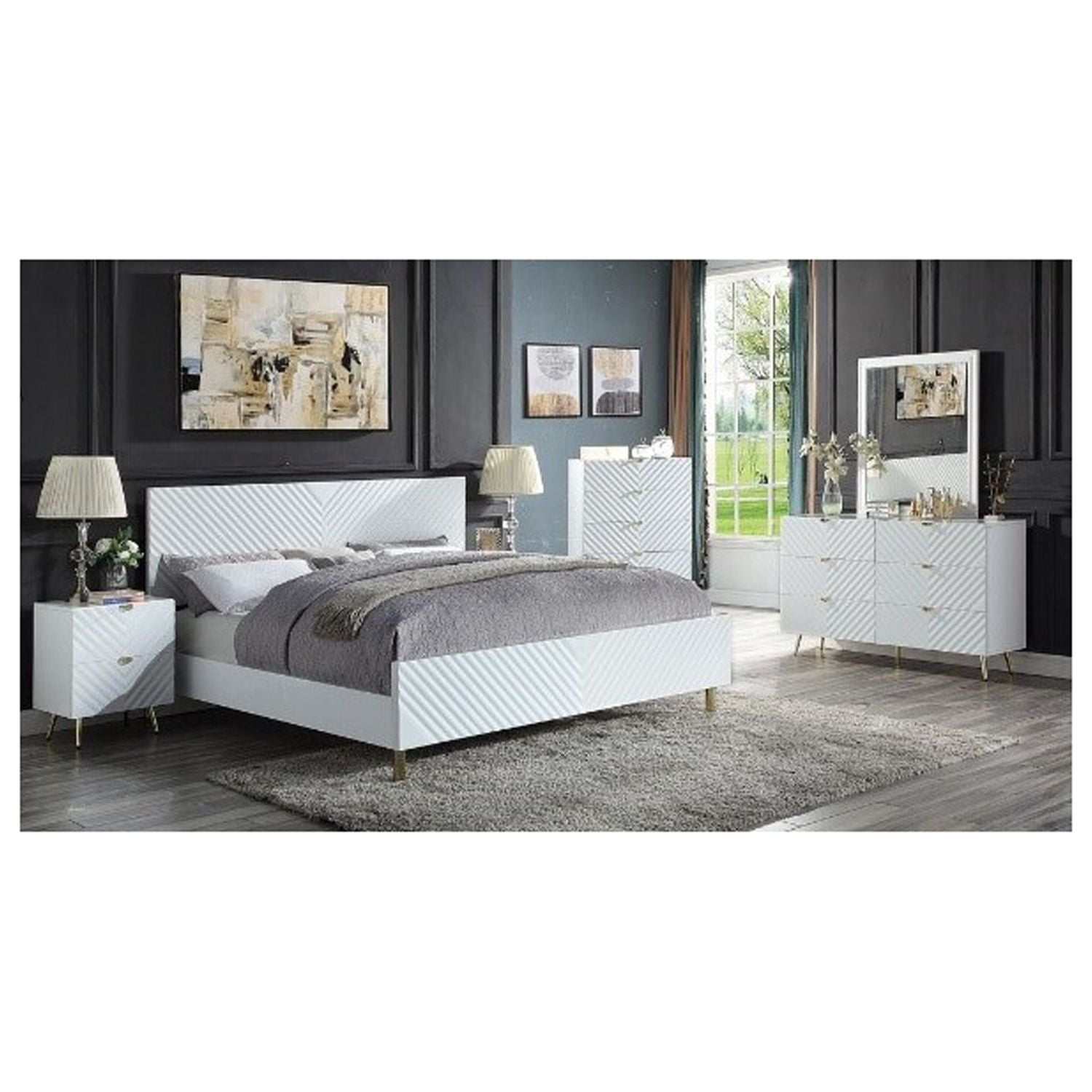 Acme Furniture EK BED - HB & SLATS