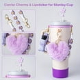 thumbnail image 2 of CozyNestFinds Stanley Cup AccessoriesI Bottle Handle Carrier Strap,Silicone Cup Boot, Lipstick Holder, Straw Topper & Spill Stopper Cute Decorative Charms, Accessories for Stanley Cup 40oz/30oz Decor, 2 of 13