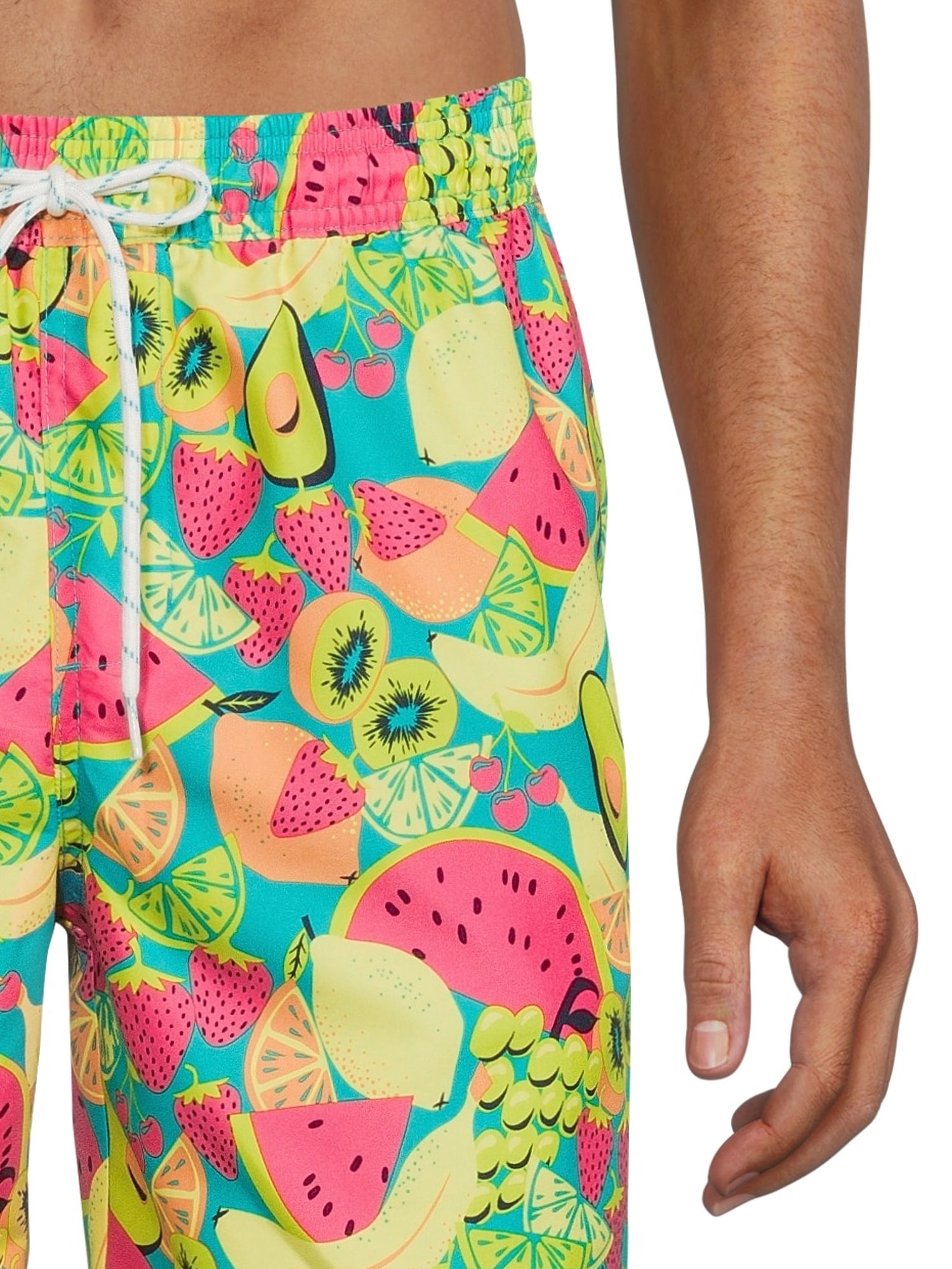 No Boundaries Men's & Big Men's 7" Printed Swim Trunks