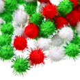 thumbnail image 3 of Pompones navideños con purpurina Sappy 1000, 1,5 cm, coloridos, 3 of 6